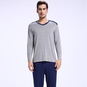 Nuevos pijamas de primavera para <span class=keywords><strong>hombre</strong></span>, Conjunto de <span class=keywords><strong>pijama</strong></span> de manga corta para <span class=keywords><strong>hombre</strong></span>, pijamas completos puros para <span class=keywords><strong>hombre</strong></span>, ropa de dormir, ropa de casa - Product Image 6