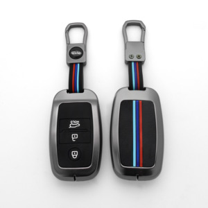 Coque de remplacement pour clé de voiture en alliage de zinc et gel de silice <span class=keywords><strong>206</strong></span> pour Kia Optima Sbortage 2021 avec porte-clés - Product Image 3