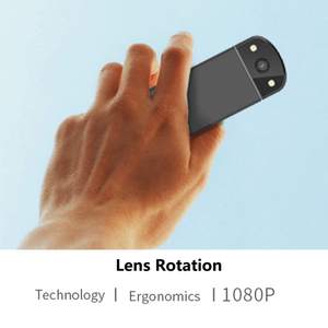 กล้องวิดีโอขนาดพกพาสีดำ รุ่นมินิ สปอร์ต DV 1080P 16MP CMOS เลนส์มุมกว้างแบบหมุนได้ หน้าจอ IPS ขนาด 0.96 นิ้ว ไฟ LED คู่สำหรับเติมแสง กล้องเว็บแคมถ่ายทอดสด - Product Image 5
