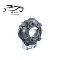 Feux auxiliaires LED JHS pour moto, projecteurs dynamiques RGB avec halo de poursuite DRL, feux de brouillard pour moto, VTT, UTV, OEM