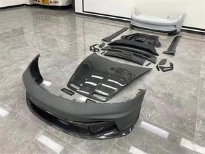 992 Carrera <span class=keywords><strong>GT3</strong></span> <span class=keywords><strong>2018</strong></span> kit carrosserie pour Porsche <span class=keywords><strong>911</strong></span> 992 <span class=keywords><strong>GT3</strong></span> semi fibre de carbone pare-chocs avant jupes latérales diffuseur de pare-chocs arrière - Product Image 3