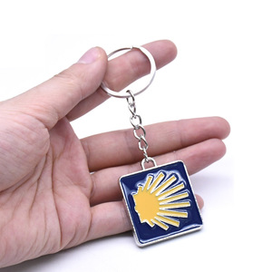 Llavero de Concha de Santiago, Aleación de Zinc, Metal, Portátil, Regalo de Viaje, Joyería, Colgante, Anillo - Product Image 3
