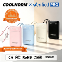 Batterie externe portable personnalisée 20 000 mAh en polymère de lithium PVC, certifiée 3C, best-seller, charge ultra-rapide 225W, vente en gros