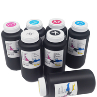 Encres UV sept couleurs Cncolor certifiées MSDS, vente en gros, impression offset numérique LED UV pour imprimante XP600 I3200 DX5 TX800