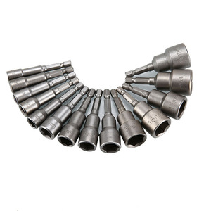 Magnetic Hexagon Handle <b>Socket</b> Wrench Bits Set Power Hand Drill Bit Screwdriver with Chrome Adaptable Kits - Product Image 1