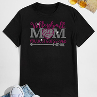 T-shirt de transfert strass personnalisé maman strass Applique Bling volley-ball strass motifs