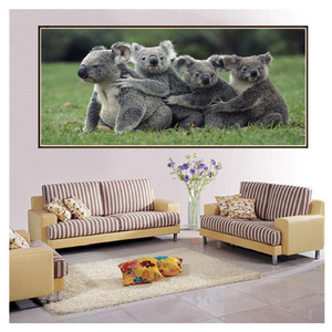 Nueva Pintura de Diamantes 5D en Oferta, Animales, Cuatro Koalas, Pintura de Diamantes de Cristal 5D DIY - Product Image 2