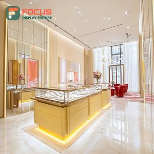Minimalist Jewelry Store Display System Metal Frame Jewelry Shop Display Counter - Product Image 3