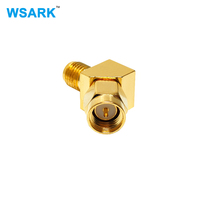 Conector SMA Macho a SMA Hembra 45, Precio de Fábrica al por Mayor °   Adaptador Coaxial RF de Ángulo Recto, Conector de 50 Ohmios, Fabricante