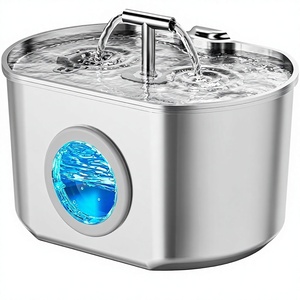 <span class=keywords><strong>Fontaine</strong></span> à <span class=keywords><strong>eau</strong></span> pour chat ovale d'intérieur 22L/74oz, distributeur d'<span class=keywords><strong>eau</strong></span> automatique avec fenêtre de niveau d'<span class=keywords><strong>eau</strong></span> et 1 filtre - Product Image 1