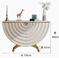 Meubles de maison modernes, design simple, table d'entrée avec rangement, table console en marbre pour couloir, salon, tables consoles
