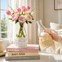 Vase créatif en résine écologique en gros, mini-jardinière hydroponique légère, pot de fleurs décoratif pour la maison et le jardin, idéal pour les cliniques dentaires