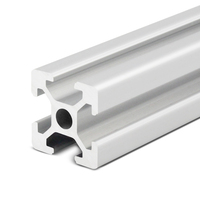 Profilés en aluminium usinés CNC pour l'industrie, norme européenne 2020, 6063 anodisé, profil d'extrusion 20 à fente en V et fente en T