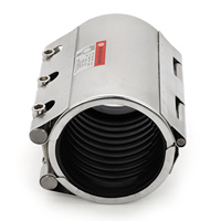 Colliers de réparation de tuyaux en acier inoxydable SS304/316L à double clip latéral, soudés bout à bout, résistants à la corrosion |   Tuyau haute pression