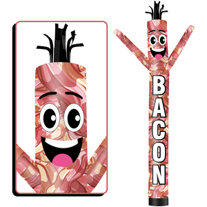Aufblasbarer Digitaler Air Dancer mit Spezieller Wellenform und <span class=keywords><strong>Bacon</strong></span>-Motiv für Außenwerbung und Promotion - Product Image 1