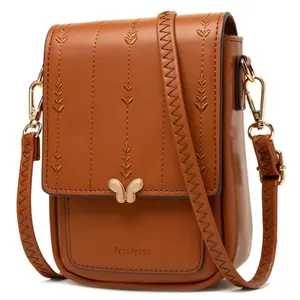 Sac à bandoulière Prettyzys <span class=keywords><strong>2022</strong></span>, style élégant, logo imprimé à chaud, décoration en métal papillon, broderie, ligne d'herbe, sac à main pour femmes - Product Image 1