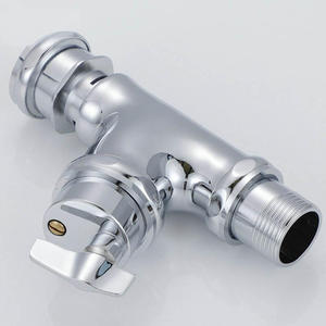 HLK Usine Grossiste Laiton Manuel Temporisé Toilette Vanne De Chasse Chrome Placage Économie D'eau Vanne De Chasse Murale Hôtel - Product Image 4