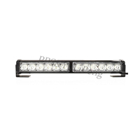 Barre lumineuse LED stroboscopique d'avertissement d'urgence avec modes clignotants et fixation par ventouse pour accessoire de voiture