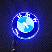 4D Blue LED Light Badge Emblem Logo 82mm for BMW Rear Trunk or Front Bonnet Boot