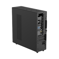 Boîtier PC Micro-ATX Mini-ITX en métal noir de taille moyenne avec poignée de transport