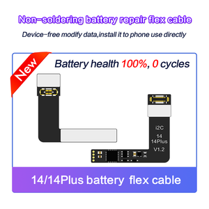 Câble flexible de réparation de <span class=keywords><strong>batterie</strong></span> I2C pour <span class=keywords><strong>iPhone</strong></span> <span class=keywords><strong>14</strong></span> <span class=keywords><strong>Pro</strong></span> <span class=keywords><strong>Max</strong></span>, pièces de réparation de carte de <span class=keywords><strong>batterie</strong></span> pleine capacité, vente en gros de câbles flexibles de <span class=keywords><strong>batterie</strong></span> - Product Image 2