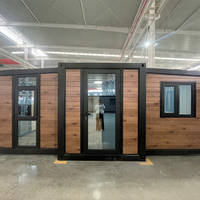 Casa Contenedor Prefabricada Plegable de 20, 30 y 40 Pies, Casa Contenedor Expandible de Lujo Personalizable para Vivienda
