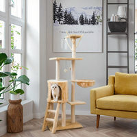 Manmiao MT05 Arbre à chat interactif de luxe moderne, conçu sur mesure, écologique, avec griffoir et structure d'escalade en bois, jouet pour animaux de compagnie