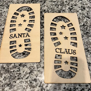 ชุดลายฉลุรูปเท้าซานต้า2ชิ้นสำหรับตกแต่งคริสต์มาสตัดด้วยเลเซอร์แบบกำหนดเอง - Product Image 4