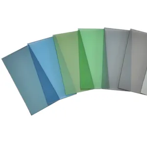 4毫米-12毫米棕色/欧洲灰色着色玻璃钢化玻璃面板，用于建筑玻璃装饰