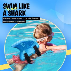 <span class=keywords><strong>Natation</strong></span> ailerons de requin EVA dos flotteur sécurité entraîneur de <span class=keywords><strong>natation</strong></span> avec ceintures réglables flotteur de <span class=keywords><strong>natation</strong></span> pour les leçons de <span class=keywords><strong>piscine</strong></span> de sport - Product Image 2