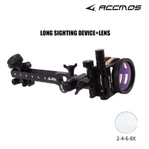 Accessoire de tir à l'arc composé réglable à 5 aiguilles pour la visée rapide, en alliage d'aluminium long/court, avec lentille 4/6/8x - Product Image 3