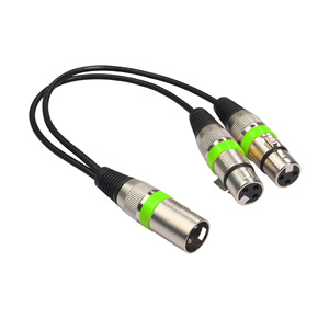 Nouveau câble d'extension répartiteur en Y XLR femelle 3 broches vers double prise mâle pour amplificateur, haut-parleur, casque, mixeur, résolution 1080p - Product Image 2