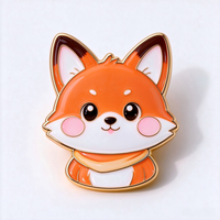 Épinglette en métal personnalisée en forme de dinosaure, badge mignon de dessin animé pour la création de logo