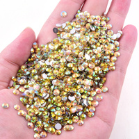 BOBOHOO diamantes de imitación al por mayor 2mm-6mm Base de plata Pop violeta AB colores paquete a granel no Hotfix diamantes de imitación resina para ropa