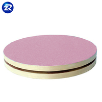 Plaques de torsion personnalisées à surface douce rose disque de torsion à la taille en bois rotateur de disque en bois