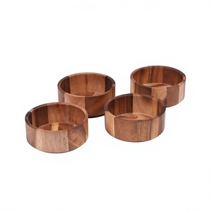 Bol en bois naturel fait à la main, bol à salade rustique en bois, bol de service pour fruits, collations, aliments secs, cuisine, salle à manger, décoration de la maison - Product Image 4