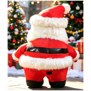 Disfraz Inflable de Peluche de Papá Noel para Navidad, Mascota para Desfiles Navideños al Aire Libre, Publicidad Ambulante, Traje Inflable para Eventos en Centros Comerciales - Product Image 3