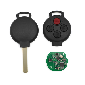Clé de voiture télécommande noire 4 boutons 315 MHz puce <span class=keywords><strong>46</strong></span> KR55WK45144 avec lame vierge de remplacement pour serrurier automobile - Product Image 6