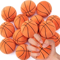 Jouets en peluche de basketball de 2,4 pouces, doux et rembourrés, jouets anti-stress et sensoriels à presser, cadeaux pour la salle de classe et les fêtes d'anniversaire