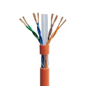 FEP绝缘多芯屏蔽电缆Cat5e & Cat6通信局域网信号电缆电线价格