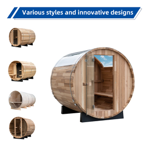 Sauna Panorámica Tipo Barril para Exteriores, Ideal para Villas, Campamentos, Resorts y Más, Personalizable - Product Image 3