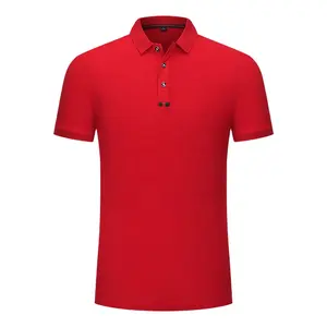 Customized Logo 100 Cotton Red Polo Shirt Polo For Men