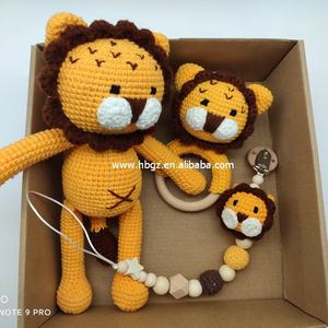 ของเล่นรูปสัตว์น่ารักโครเชต์สำหรับเด็ก,ของขวัญสำหรับเด็กบ้านสำหรับเด็กเฟรมยิมสำหรับตกแต่ง - Product Image 4