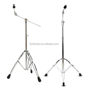 Support de cymbale en alliage d'aluminium à double jambe renforcée, hauteur et angle réglables, design droit, pour batterie - Offre Spéciale - Product Image 1