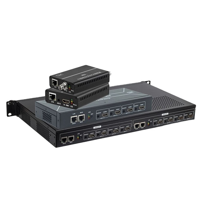 Haiwei H.264 MPEG4 4 Channels HDMI to IP Video Encoder Support RTMP RTMP RTMPS SRT for IPTV Live Streaming