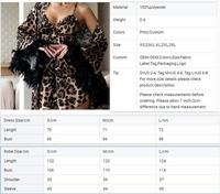 QINSI Sexy Satin chemises de nuit femmes imprimé léopard mode pyjama 2 pièces longue plume Robe avec Slip Robe femmes peignoir