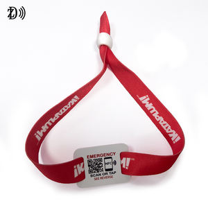 חד פעמי 13.56mhz הלהקה miffare ultralight ev1 <span class=keywords><strong>rfid</strong></span> ארוג צמיד חד פעם אחת בד כרטיס בד כרטיס בד פעם - Product Image 4