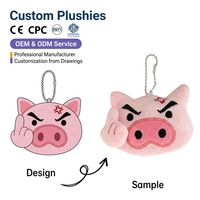 Porte-clés en alliage de zinc en forme de chat en peluche mignon, pendentif de sac à dos durable, cadeau pour couple, dessin animé, anime, vente en gros