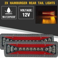 12V 24V LED Truck Tail Light Dynamic Arrow Turn Signal Rear Brake Reverse Lamp for Truck Trailer Tractor RV Lorry Pickup RVs