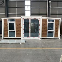 Maisons pliantes préfabriquées STC de 20 et 40 pieds en structure acier, style conteneur, 1 à 3 chambres, appartement de luxe, bureau, centre commercial, salon